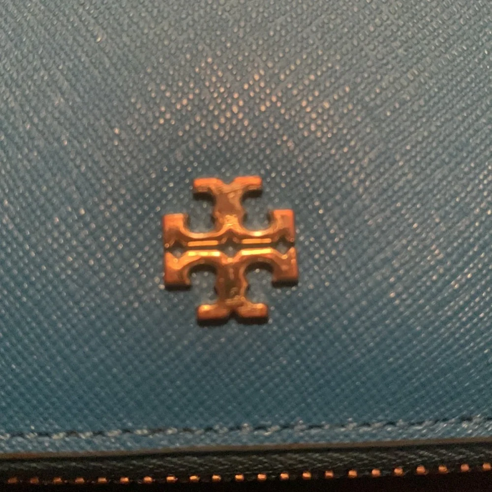 Tory Burch, Robinson Zip Continental Walle, Blue